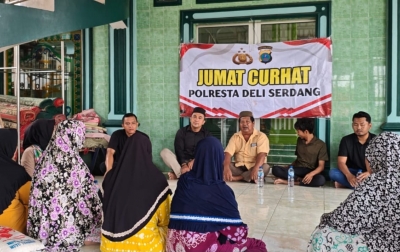 Jumat Curhat, Satres Narkoba Polresta Deliserdang Tampung Keluhan Warga