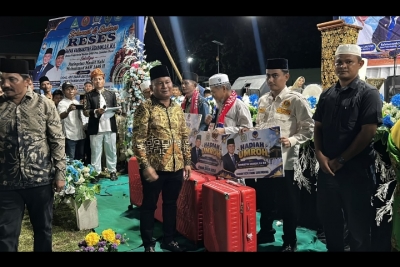 Ribuan Warga Tumpah Ruah Hadiri Maulid Nabi dan Reses Rahmansyah Sibarani, Hadad Alwi Video Call Agendakan Barus Bersalawat
