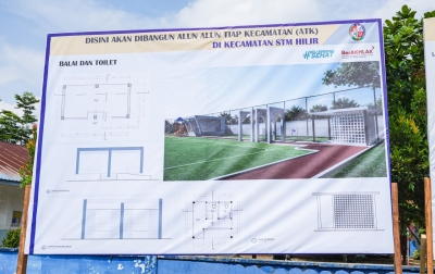 Disiapkan Jadi Pusat Aktivitas Warga Alun-Alun STM Hilir Mulai Dibangun