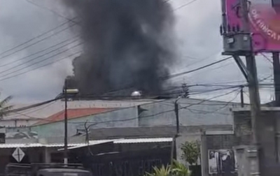 Kebakaran di Batang Beruh Sidikalang