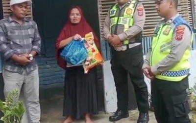Peduli Sesama, Kaposlantas NA IX-X Berbagi dan Gotong Royong