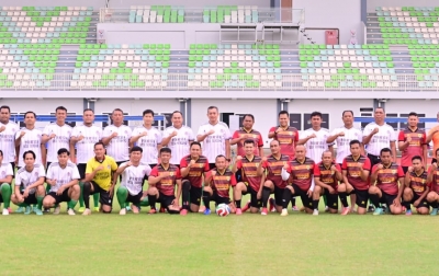 Pertandingan Persahabatan Sepak Bola, PJU Polresta Deli Serdang VS Pemkab Serdang Bedagai