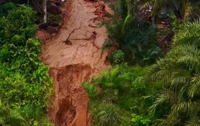 Pembangunan Drainase Diduga Tak Optimal, Picu Longsor Dekat Permukiman Warga