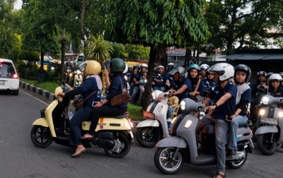 Sensasi City Touring Classy, Wakili Gaya Hidup Pecinta Skutik Classy Yamaha Kota Binjai