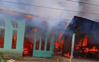 6 Rumah di Natam Pakpak Bharat Hangus Terbakar