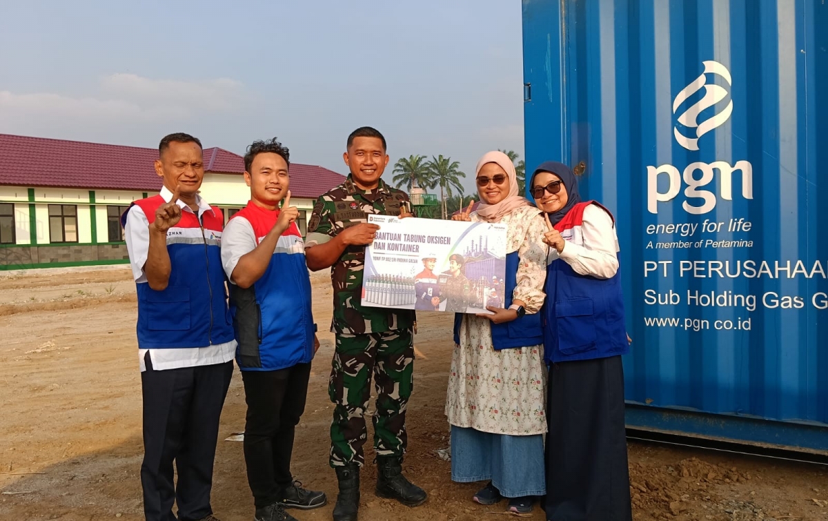 PGN Salurkan 149 Tabung Oksigen, Dukung Pemulihan Layanan Kesehatan di Sumut dan Aceh