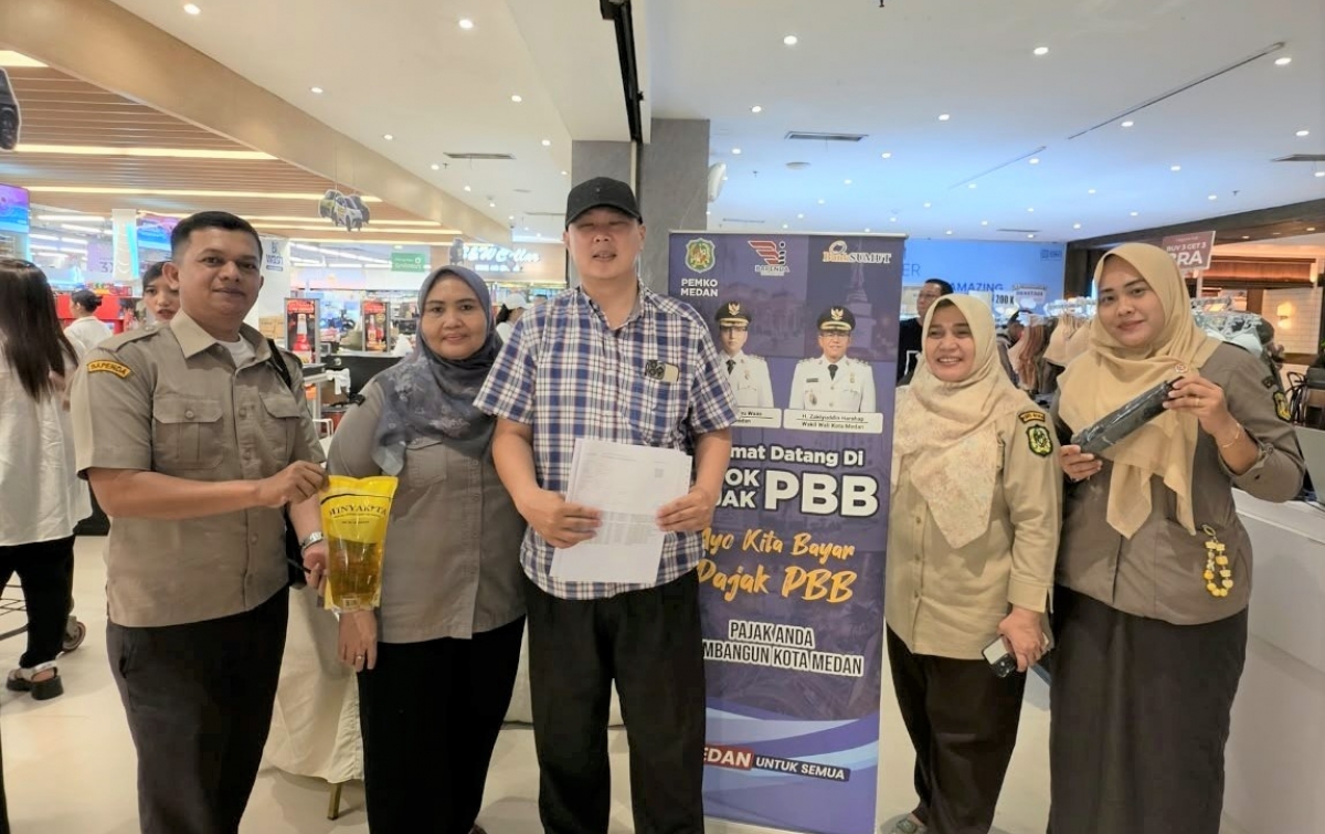 Pojok Pajak Bapenda Medan Himpun Penerimaan PBB Rp2,53 Miliar