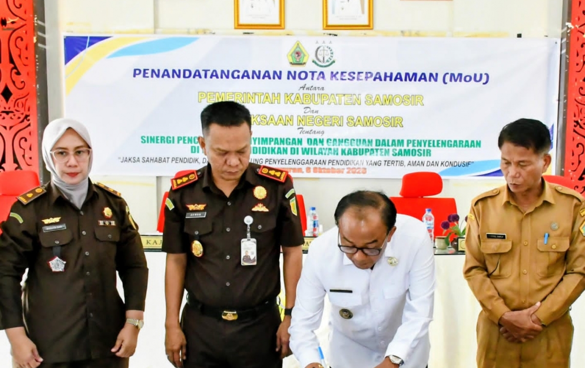 Pemkab Samosir-Kejari Perkuat Pencegahan Penyimpangan di Sektor Pendidikan