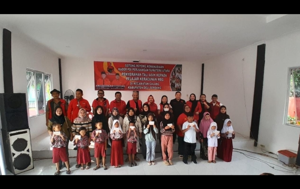 Dari Karo hingga Deli Serdang, PDI Perjuangan Sumut Lanjutkan Arahan  Megawati Soekarnoputeri untuk Siswa Terdampak MBG