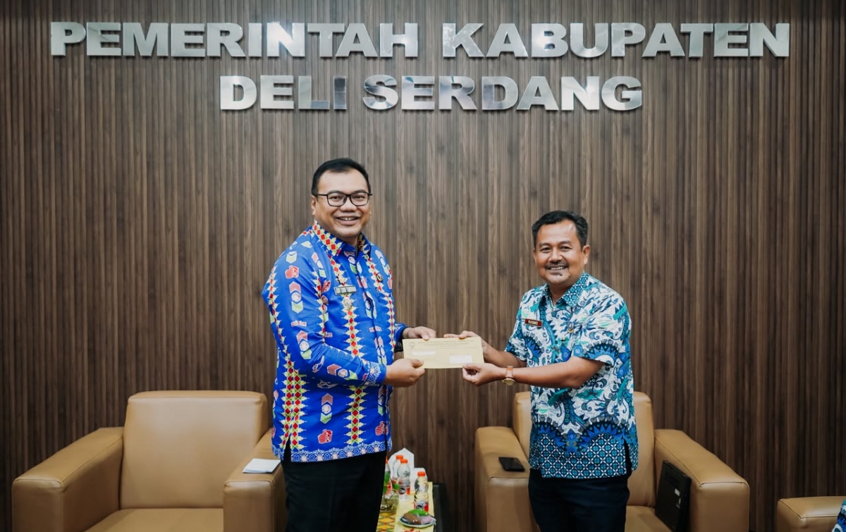 Percepat Informasi Kebencanaan, Bupati Deli Serdang Terima Perangkat WRS dari BMKG