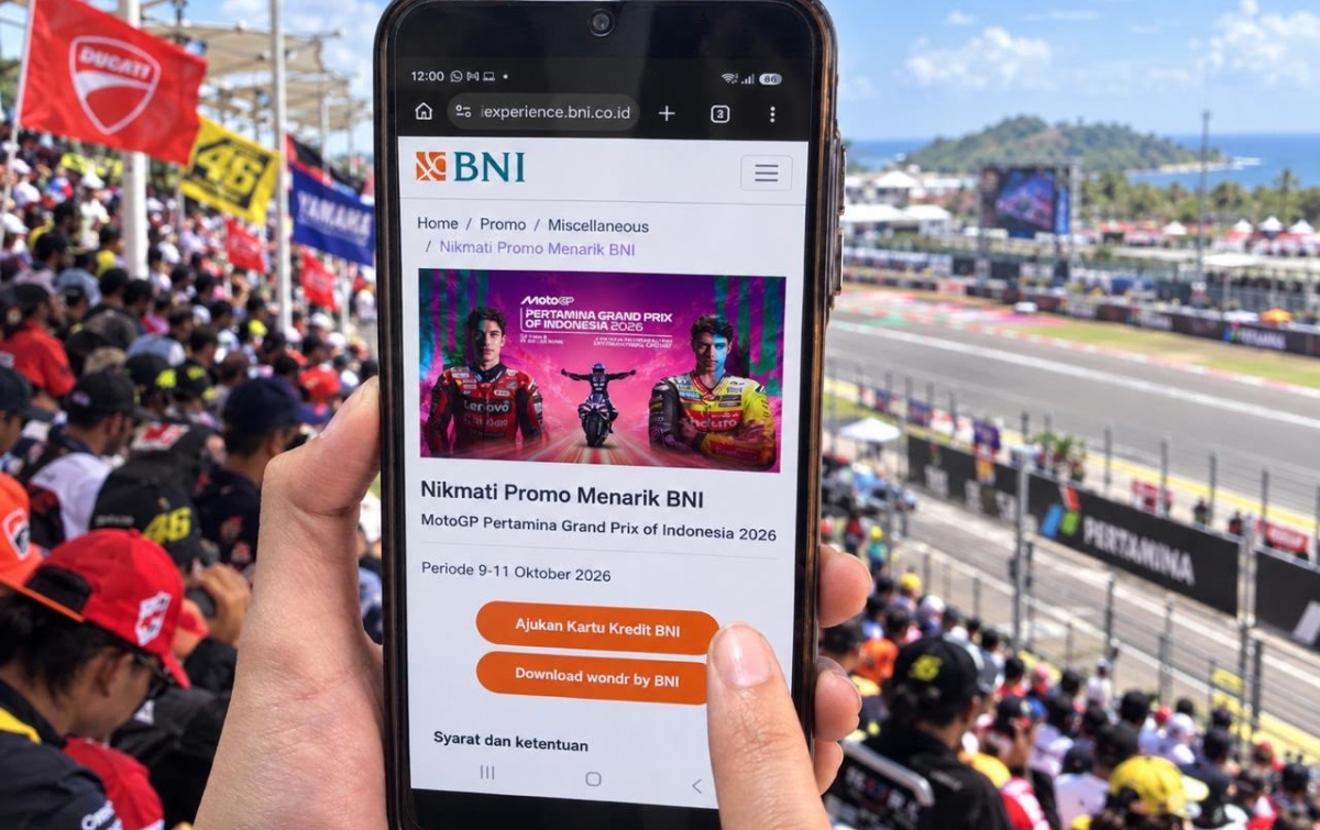 BNI Hadirkan Promo dan Kemudahan Transaksi di MotoGP Mandalika 2026