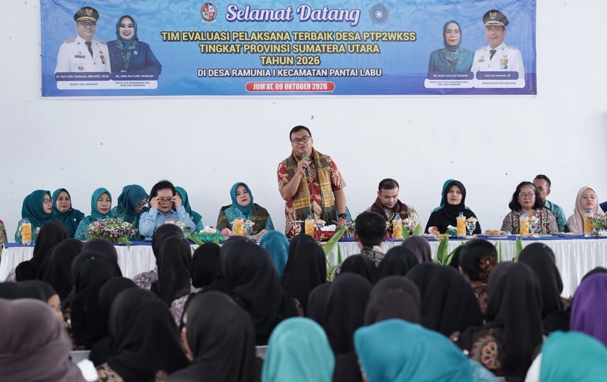 Desa Ramunia I Ikuti Evaluasi PTP2WKSS Tingkat Provinsi Sumatera Utara
