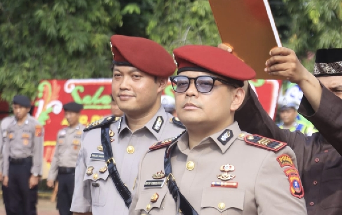 Kapolres Langkat Pimpin Sertijab Dua Kasat dan Kapolsek Kuala