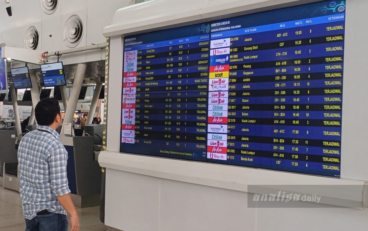 Dampak Kabut Asap, Sejumlah Penerbangan di Bandara Kualanamu Terganggu