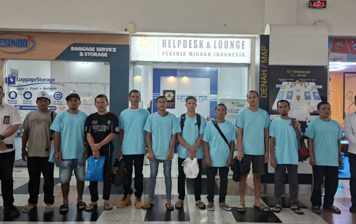 10 WNI Bermasalah Asal Sumut dan Aceh Dideportasi dari Malaysia Lewat Bandara Kualanamu