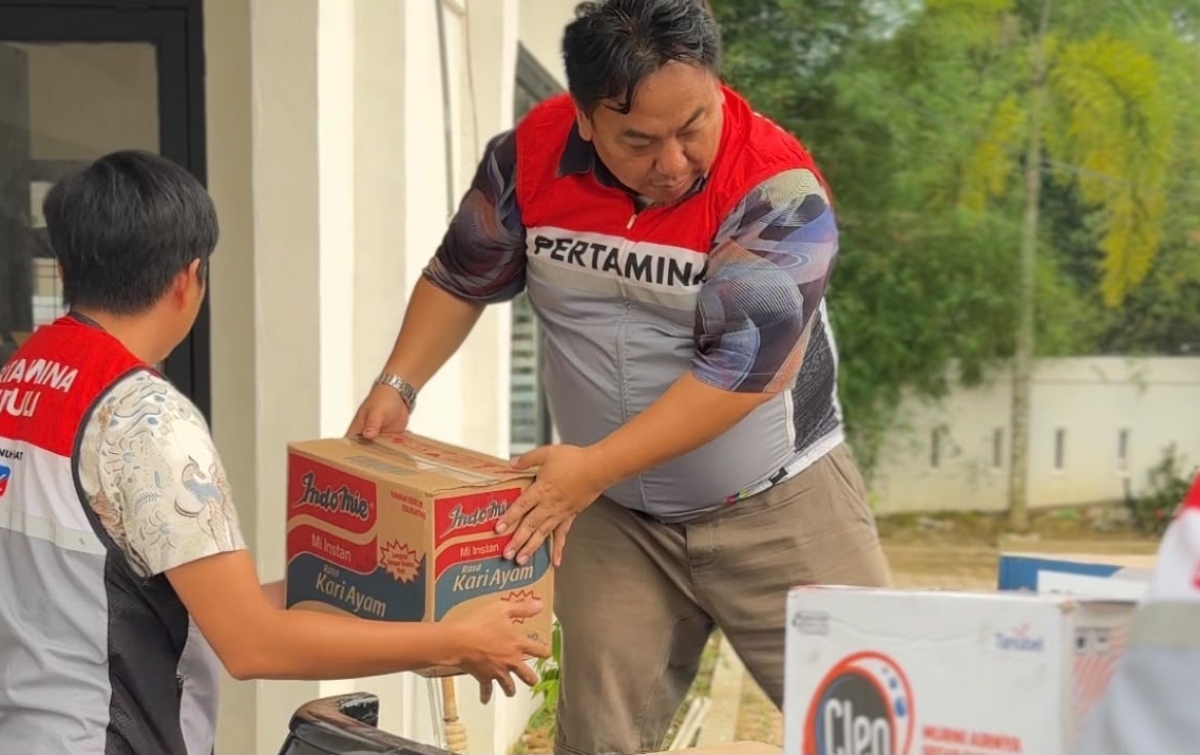 Pertamina Patra Niaga Sumbagut Tanggap Darurat Bencana, Salurkan Bantuan Terdampak Bencana Banjir Aceh Tamiang