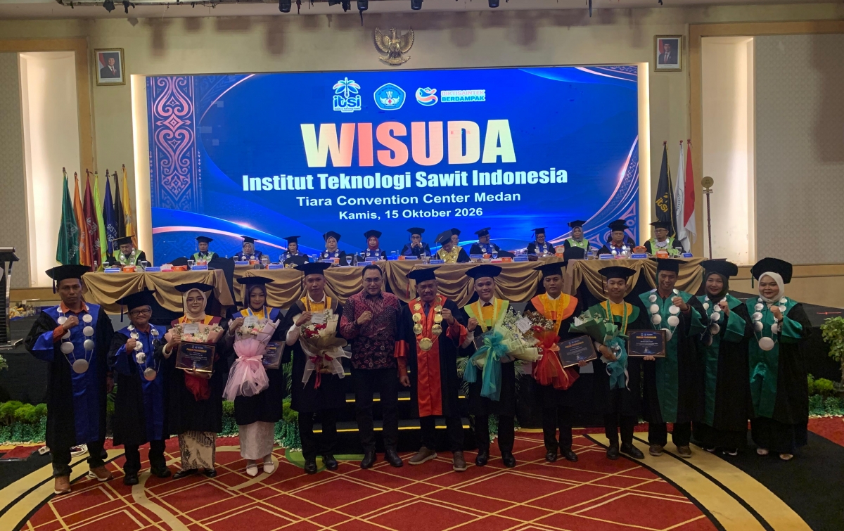 Wisuda ITSI 2026 Lantik 445 Lulusan, SDM ITSI Sesuai Kebutuhan Industri Perkebunan
