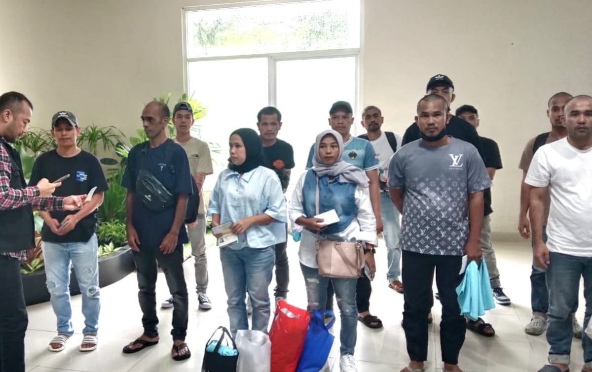 15 WNI Ilegal Asal Sumut dan Aceh Dideportasi dari Malaysia, Sempat Ditahan hingga 6 Bulan
