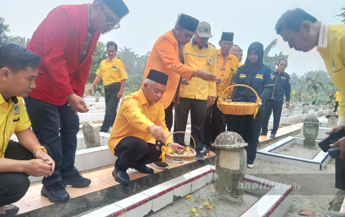 Golkar Asahan Gelar Ziarah Makam Pahlawan Peringati HUT ke-62