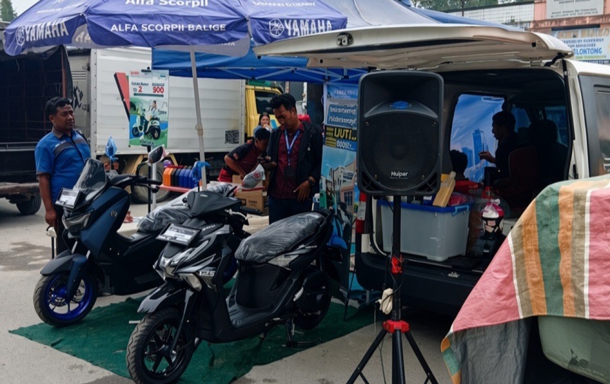 Peringatan Hari Jadi Kabupaten Tapanuli Utara Meriah, Yamaha MAXI Series dan Gear Ultima Curi Perhatian Pengunjung