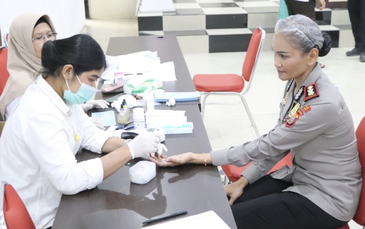 Sambut HUT Humas Polri ke-75, Polres Sergai Aksi Kemanusiaan Donor Darah Bersama Wartawan dan Masyarakat
