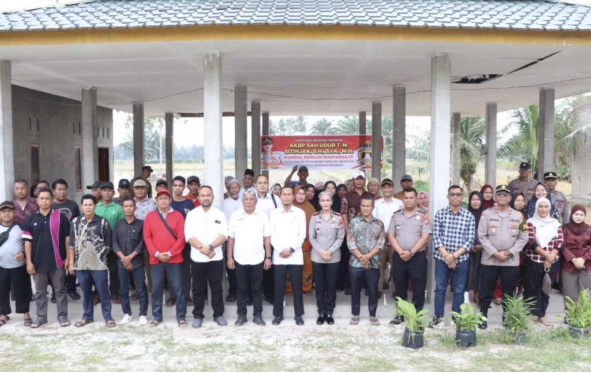 Perkuat Sinergi dan Kamtibmas, Kapolres Sergai Tatap Muka Bersama Warga Desa Nagur