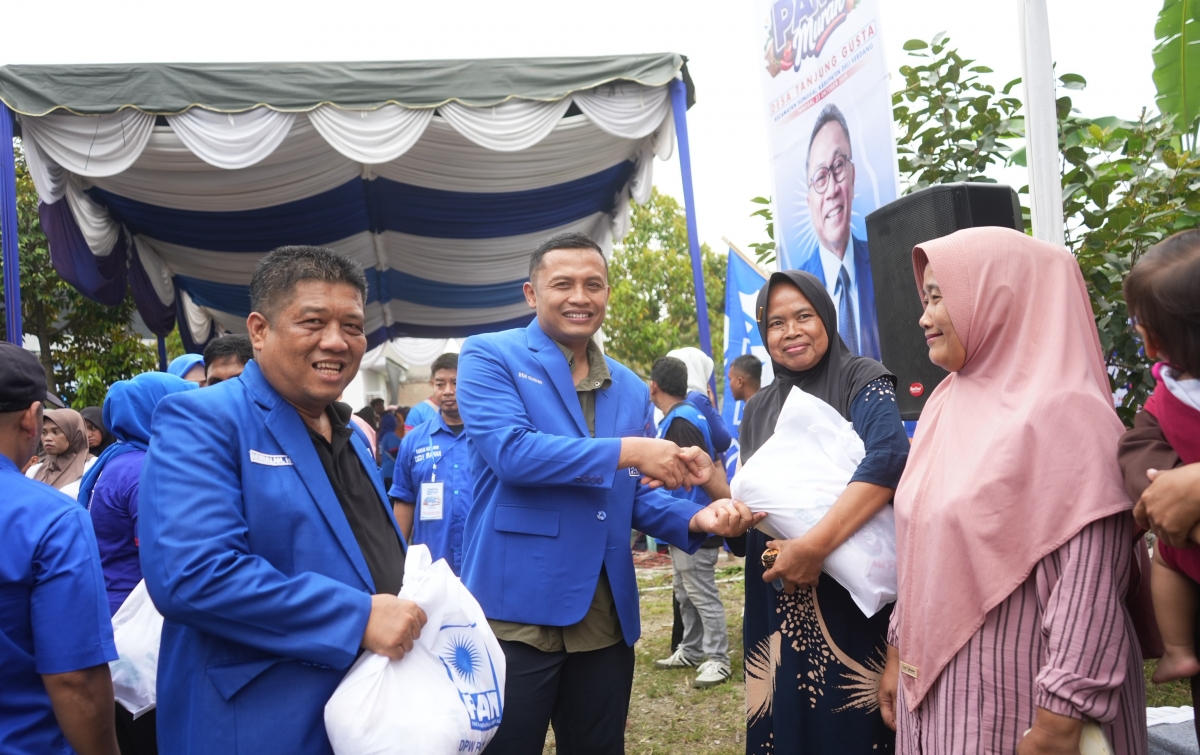 PAN Sumut Gelar Pasar Murah di Sunggal Deli Serdang, Dedi Irawan : PAN Konsisten Bantu Rakyat