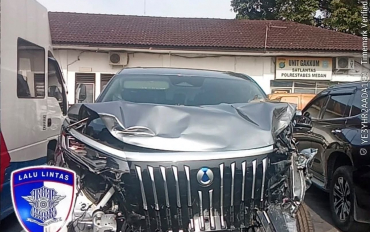 Hasil Tes Urine Negatif, Pengemudi Denza Pelaku Tabrakan di Medan Siap Bertanggungjawab