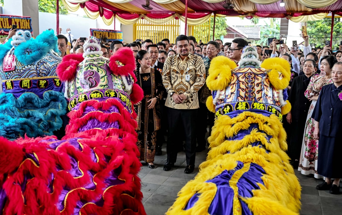 Bobby Nasution Resmikan Sekolah Guang Ming