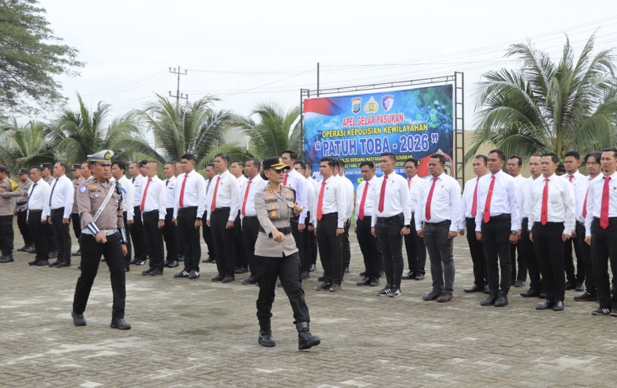 Polres Sergai Gelar Pasukan Operasi Patuh Toba 2026, Komitmen Wujudkan Lalu Lintas Aman dan Tertib