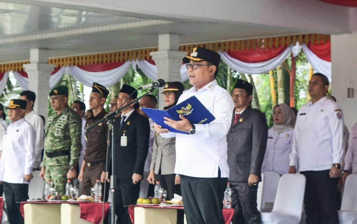 Wakil Bupati Deli Serdang Lom Lom Suwondo Pimpin Upacara Hari Sumpah Pemuda ke-98