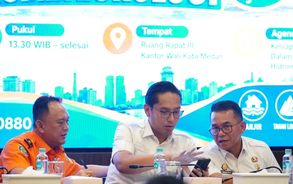Siaga Bencana Hidrometeorologi, Wali Kota Medan Pimpin Rapat Koordinasi