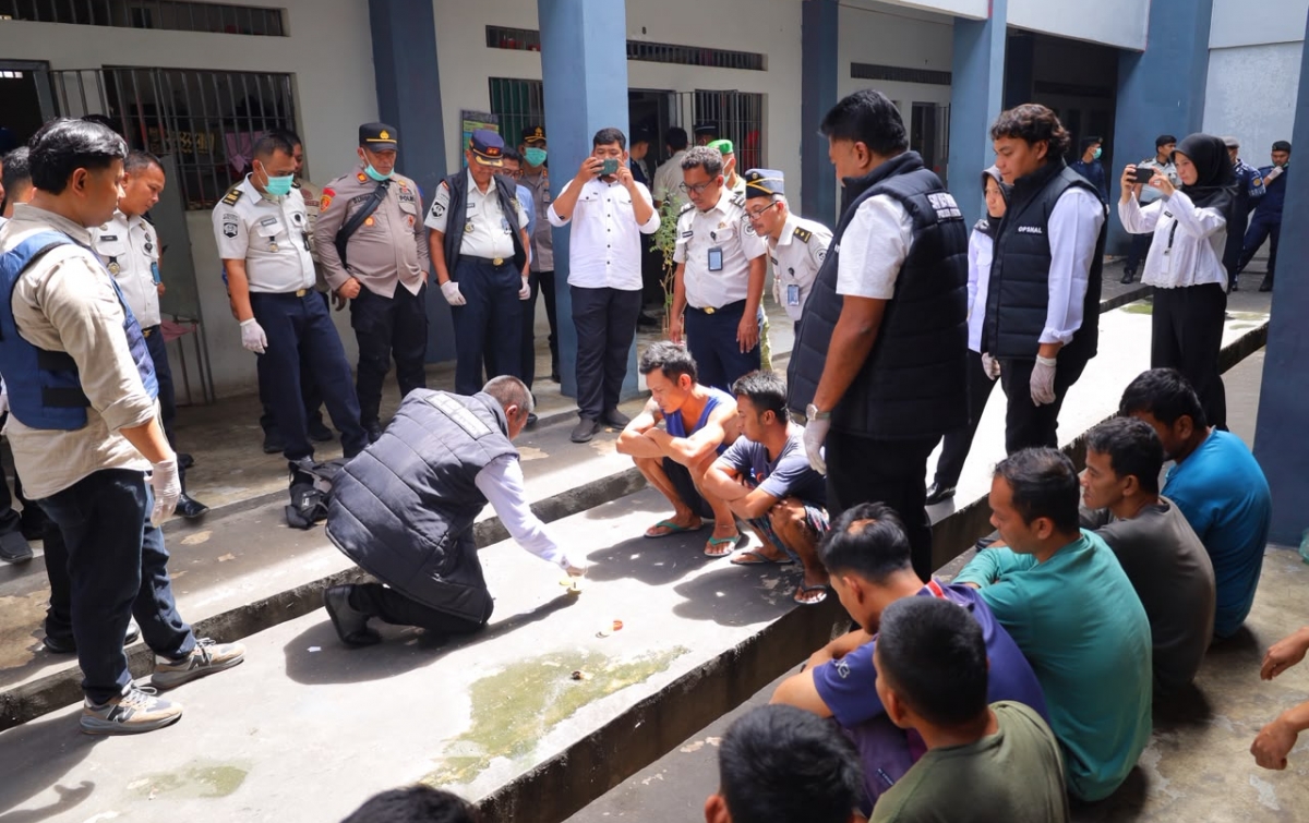 Razia Gabungan di Lapas Panyabungan, Narkoba dan Handphone Tak Ditemukan