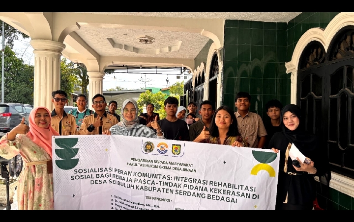 PKM FH-USU Sosialisasi di Desa Sei Buluh Kabupaten Serdang Bedagai, Integrasi Peran Komunitas bagi Remaja Pascatindak Pidana Kekerasan