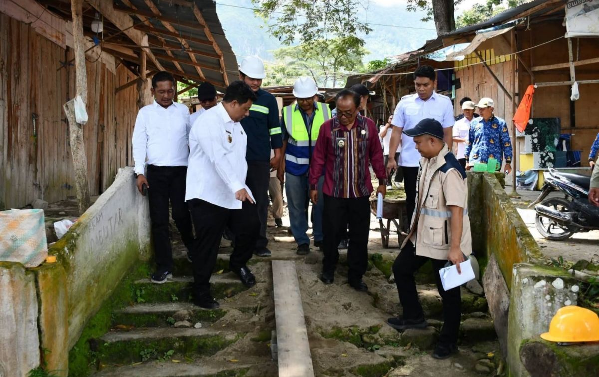 Bupati Samosir Tinjau Penataan Kawasan Kumuh di Tomok dan Tomok Parsaoran