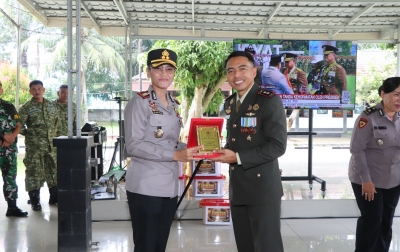 Polres Sergai Beri Kejutan Spesial ke Kodim 0204/DS dan Brigif-7/Rimba Raya di HUT ke-81 TNI