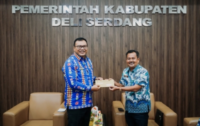 Percepat Informasi Kebencanaan, Bupati Deli Serdang Terima Perangkat WRS dari BMKG