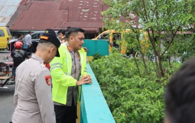 Polres Binjai Evakuasi Korban Banjir, Utamakan Keselamatan Warga