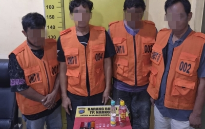 GSN Di Kualanamu, Polresta Deliserdang Ciduk 4 Pengguna Sabu