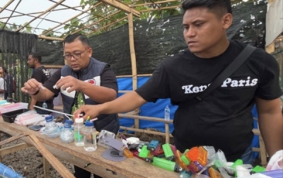 GSN Di Desa Serbajadi 6 Barak Narkoba Dibumihanguskan