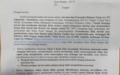 PT Allegrindo Nusantara Bantah PHK Budi Simbolon karena Sakit