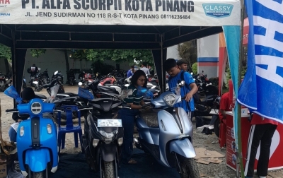 Yamaha Classy Series dan Gear Ultima Sedot Perhatian Peserta Fun Run BKPRMI di Labusel