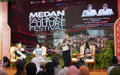 Pesona Ulos Medan Mendunia, Airin Rico Waas Ungkap Kunci Sukses UMKM Naik Kelas di MFCF 2026