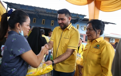 Sambut HUT ke-62, Golkar Medan Bagikan 3.062 Paket Sembako kepada Masyarakat