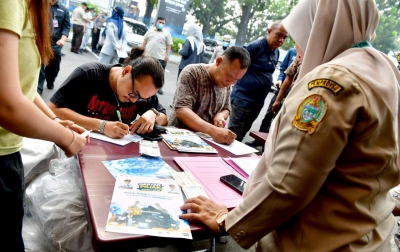 Bapenda Sumut Gelar Operasi Sadar Pajak, Sediakan Bus Keliling Mudahkan Warga Bayar Pajak Kendaraan