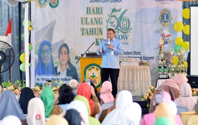 HUT ke-56 BKOW, Pj Sekdaprov Sumut Dorong Perempuan Mandiri dan Jadi Penggerak Ekonomi Keluarga