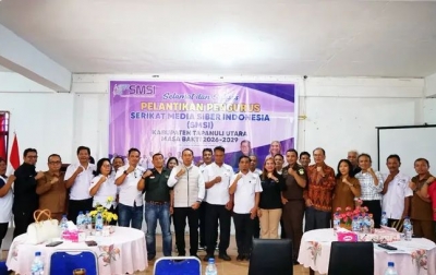 Pengurus SMSI Taput Dikukuhkan, Johnson Silaban Ketua