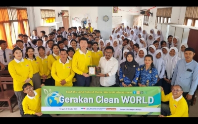 WeLoveU Tanamkan Kepedulian Lingkungan kepada 100 Siswa SMPN 14 Binjai