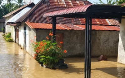 Banjir Terjang Sejumlah Desa di Madina