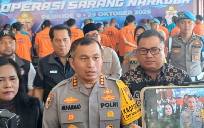 Operasi Sarang Narkoba, Polresta Deliserdang Bekuk 12 Bandar dan Sita 46,5 Kg Narkotika